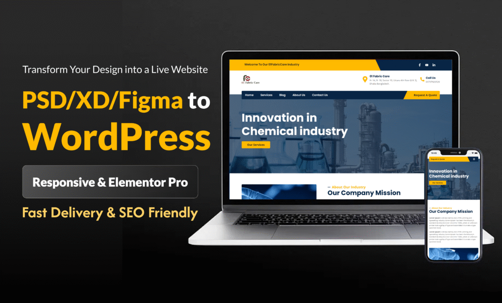 Figma to WordPress Website using Elementor